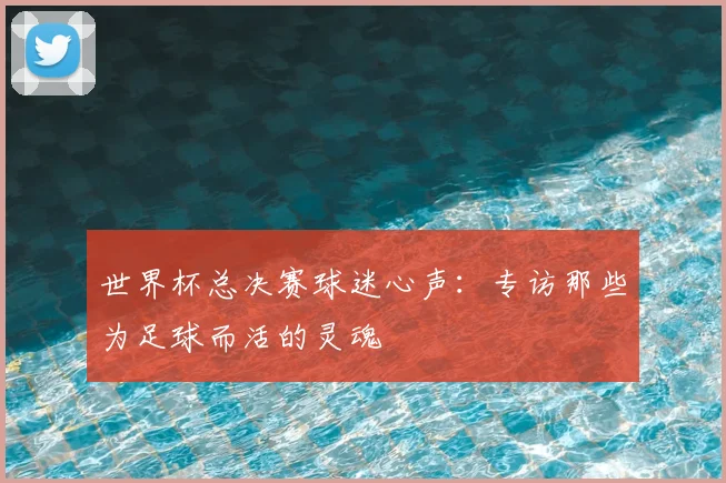 世界杯总决赛球迷心声：专访那些为足球而活的灵魂
