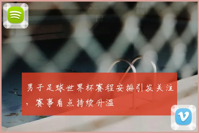 男子足球世界杯赛程安排引发关注，赛事看点持续升温
