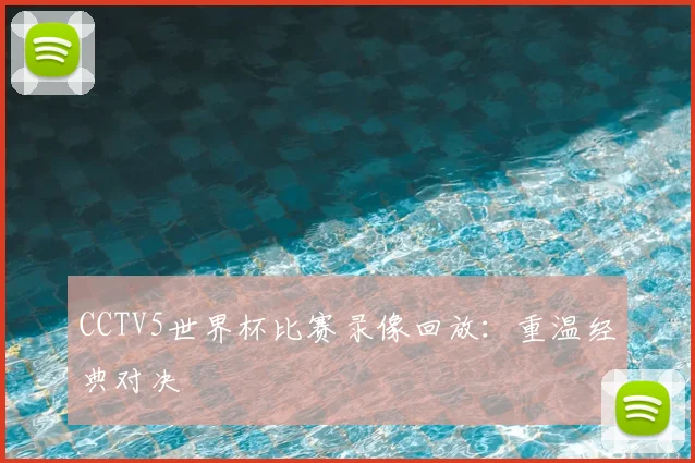 CCTV5世界杯比赛录像回放：重温经典对决