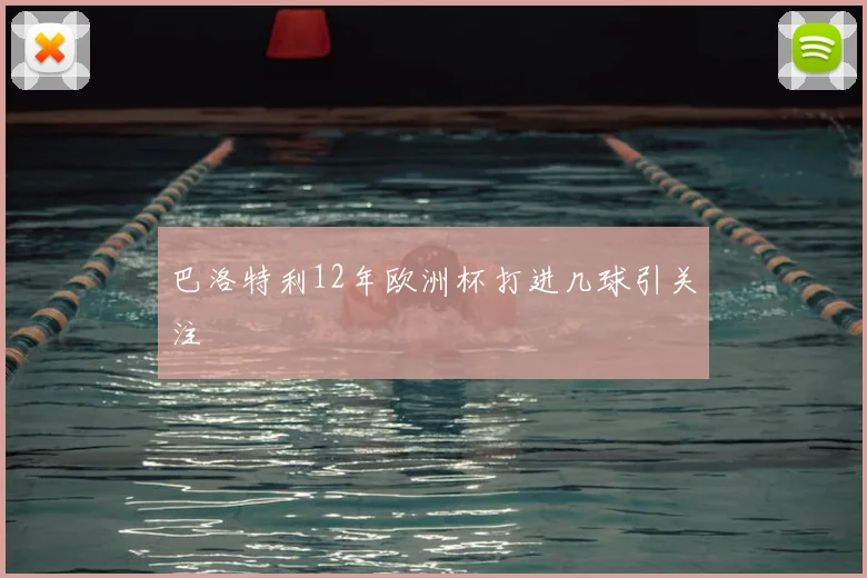 巴洛特利12年欧洲杯打进几球引关注
